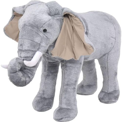 Plüschtier Elefant Stehend Plüsch Grau XXL