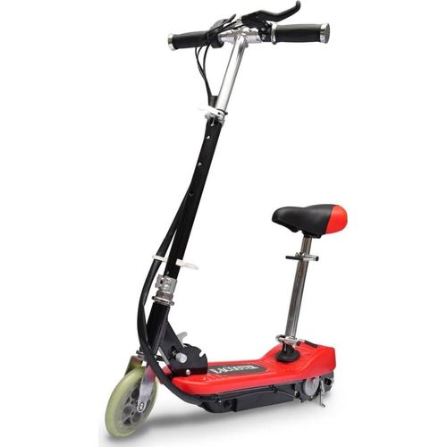 Elektroroller mit Sitz 120 W klappbar Rot , Kinderroller Design 2024