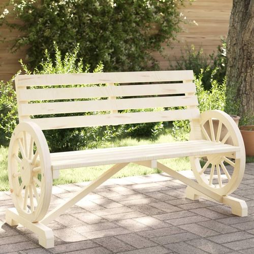 Ankonbej Gartenbank 2-Sitzer Massivholz Tanne