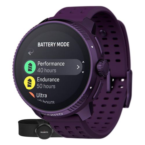 Suunto Race Titanium Amethyst Sportuhr + HR-Gürtel