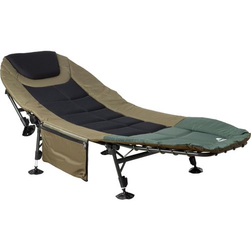 CampFeuer Karpfenliege XXL, 200 x 81 x 41-98 cm, Campingliege, faltbares Feldbett, Campingbett