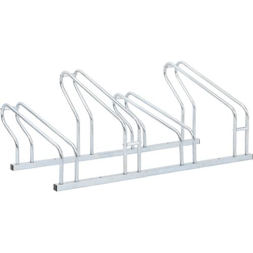 Fahrradständer für 4 Fahrräder Freistehend Verzinkter Stahl