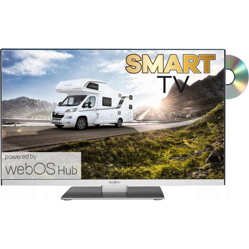REFLEXION LDDX24iBT mit Standfuß | 24 Zoll (60 cm) rahmenloser LED-Smart TV (webOS), eingebauter DVD-Player, DVB-S2/C/T2 HD Tuner mit Bluetooth