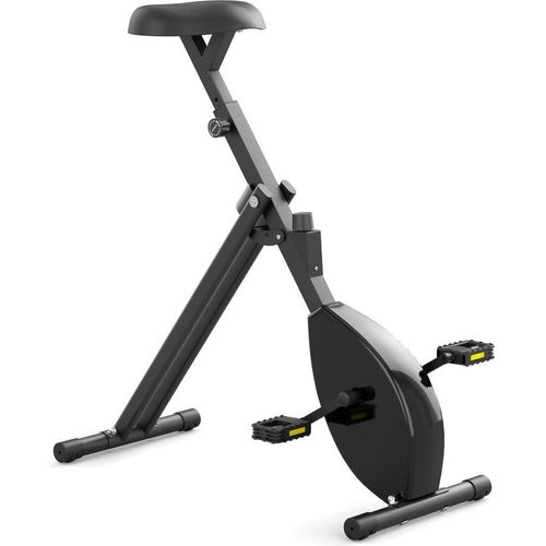 Deskbike – Premium Tischfahrrad – Schreibtisch-Fahrrad für Büro und Zuhause – Heimtrainer – Pedaltrainer – Fitnessgerät – Beintrainer für Zuhause - Bürostuhl - Schwarz - 107cm - max. einstellbare Höhe
