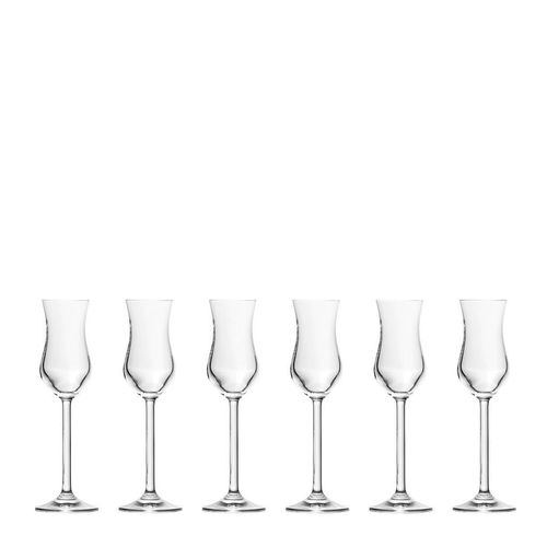 Leonardo Grappaglas-Set Daily , Klar , Glas , 6-teilig , 6 cm , Essen & Trinken, Gläser, Gläser-Sets