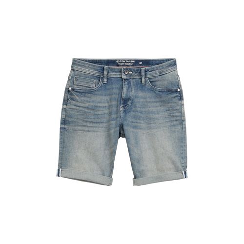 TOM TAILOR Herren TTJOSH REGULAR Jeans Shorts, blau, Uni, Gr. 30
