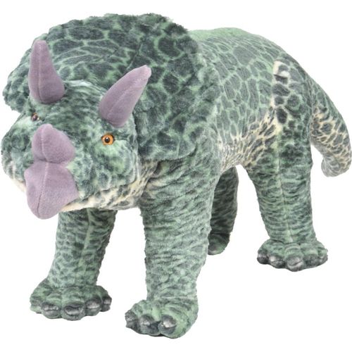 Plüschtier Triceratops Stehend Plüsch Grün XXL