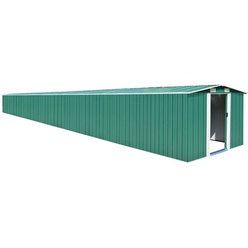 Gerätehaus Grün 257x990x181 cm Verzinkter Stahl