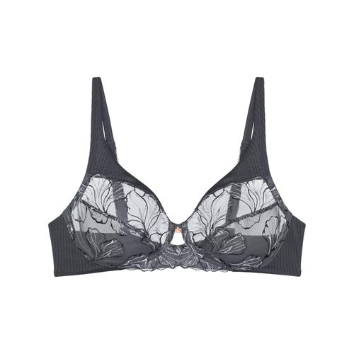 Triumph - BH ohne Bügel - Slate Gray 85D - Wild Iris Florale - Unterwäsche für Frauen Image