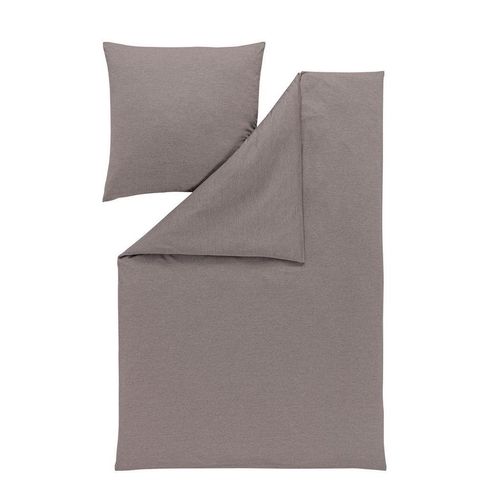 Estella Bettwäsche Takoma , Taupe , Textil , meliert , 135x200 cm , Textiles Vertrauen - Oeko-Tex® , bügelfrei, pflegeleicht, hautfreundlich,
