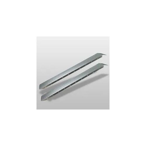 TRUTZHOLM 2 x Auffahrrampe 180 cm Tragkraft 400 kg Stahl grau profiliert Verl...
