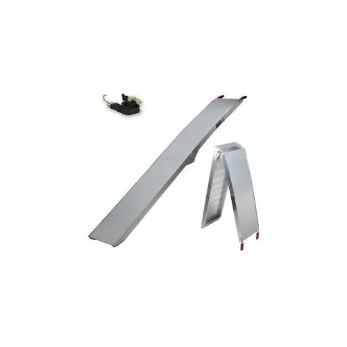 TRUTZHOLM 1 x Alu Auffahrrampe klappbar 205 cm 340 kg Antirutsch gerillt Ramp...