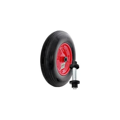 Schubkarrenrad Ersatzrad Vollgummi 4.80/4.00-8 mit Achse Stahlfelge