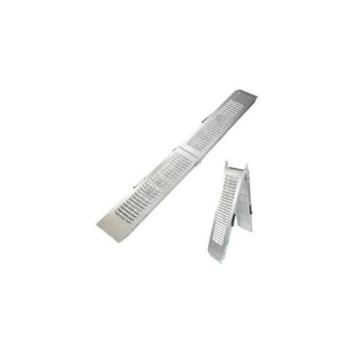 TRUTZHOLM 1 x Auffahrrampe klappbar 189cm Tragkraft 200 kg Stahl grau geriffe...