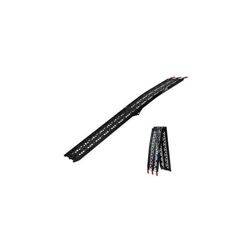 TRUTZHOLM 1 x Auffahrrampe klappbar 228 cm Traglast 340 kg Alu schwarz geloch...