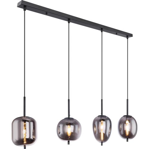 Globo Lighting Hängeleuchte Metall schwarz, 4x E14