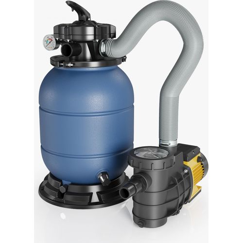 Wiltec Sandfilteranlage HZS-200 für Pools, Filteranlage, Poolfilter, Pumpe, Filterkessel mit Pumpe, Schwimmbadpumpe
