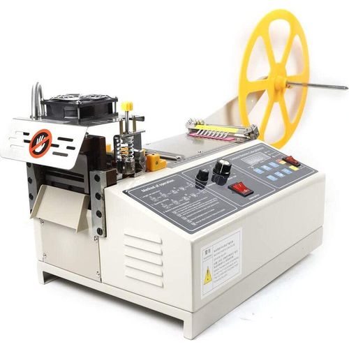 Automatische Gurtschneidemaschine 280W 350°C Heiß- und Kaltbandschneidemaschine Schnittlänge 1-99999mm