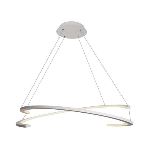 LED Deckenleuchte, Metall, Weiß, TRIAC dimmbar, H 120 cm