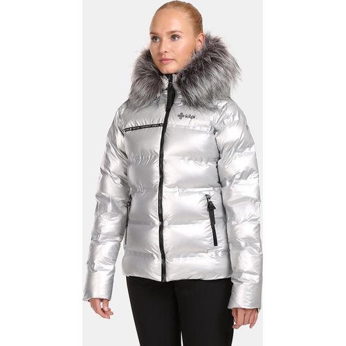 Silberne isolierte Damen-Winterjacke Kilpi LTD SIRIUS-W, SILBER, Größe 38