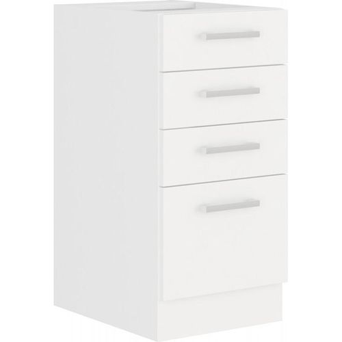 Schubladen-Küchenschrank EDISA – Breite 40 cm, weiß