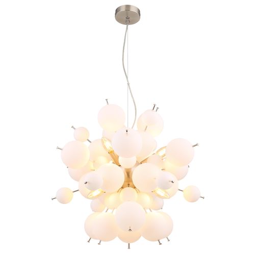 Globo Lighting Hängeleuchte Metall Nickel matt, 6x E14