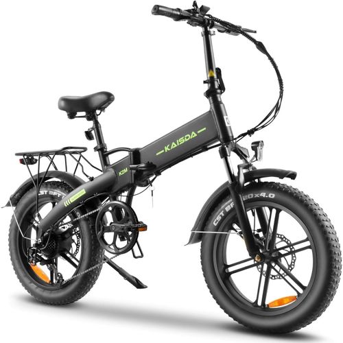 E-Bike Klapprad Elektrofahrrad Mit 20 Zoll Fat Tire, 48V 13Ah Lithium-Akku für Lange Reichweite bis 75KM, 7-Gang-All-Terrain Ebike Herren für MTB