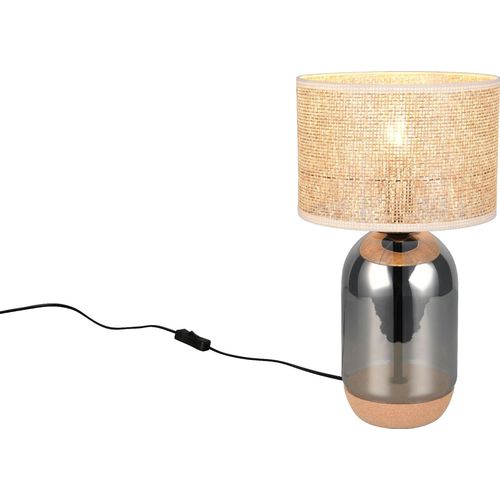 TRIO-Leuchten Tischleuchte TARA DH 25x43 cm silber Tischlampe Klemmleuchte