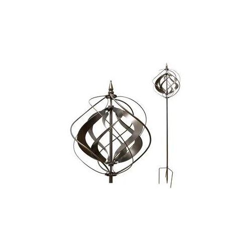 Windrad Silver Tulip, elegantes Windspiel, Gartendeko, 213 cm hoch