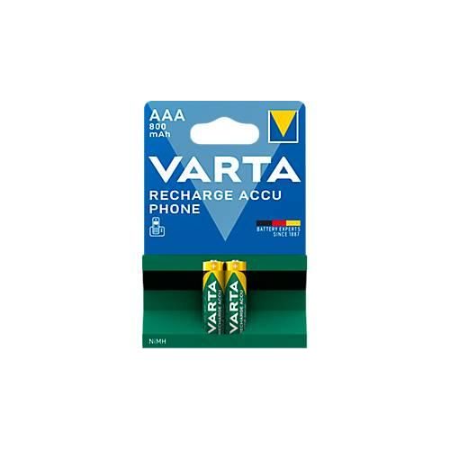 Akkus VARTA PHONE T 398 Micro AAA, f. Analoge/digitale Telefone, 2 Stück