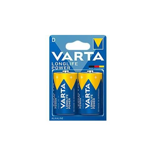 VARTA Batterien Longlife Power, Spannung 1,5 V, besonders langlebig, Mono D, 2 Stück