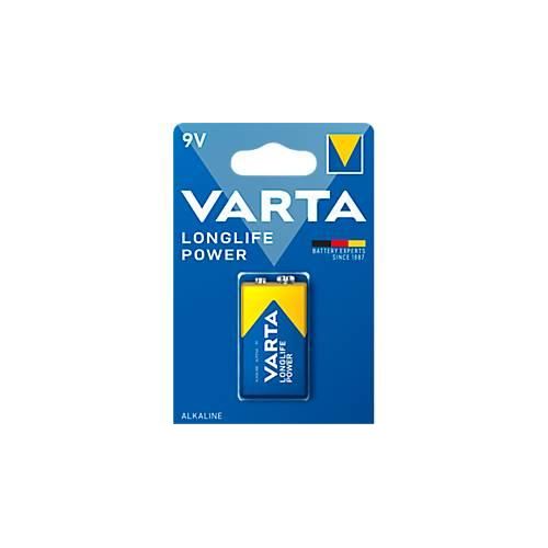 VARTA Batterie Longlife Power, Spannung 9 V, besonders langlebig, E-Block, 1 Stück