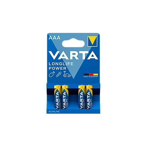 VARTA Batterien Longlife Power, Spannung 1,5 V, besonders langlebig, Micro AAA, 4 Stück