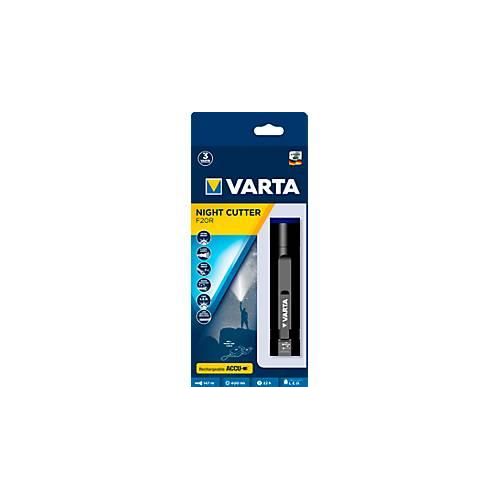 Akku-Taschenlampe VARTA Nightcutter F20R, 4 Leuchtmodi, 400 lm, 150 m Reichweite, ø 34 x H 160 mm