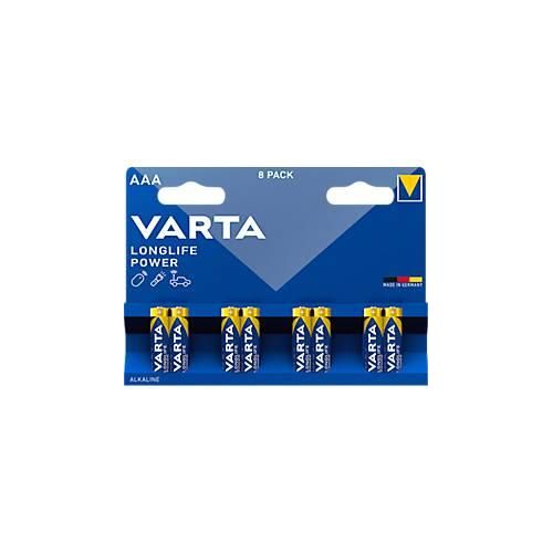 VARTA Batterien Longlife Power, Spannung 1,5 V, besonders langlebig, Micro AAA, 8 Stück