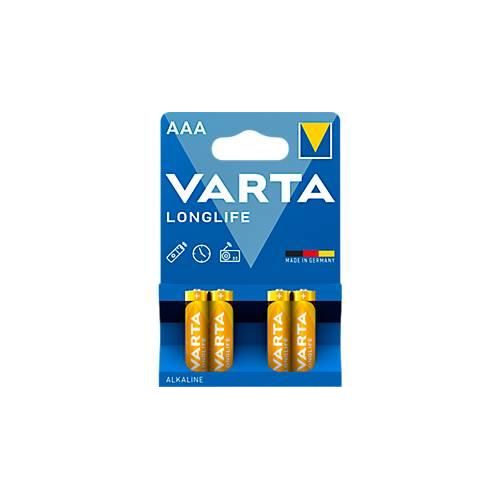 Micro-Batterie AAA VARTA Longlife, 1,5 V, 4 Stück