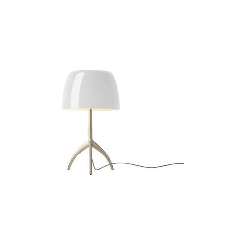 Foscarini - Lumiere Piccola Tischleuchte E14 Goldenr/Weiß Dimm. - cm - 34.5 cm