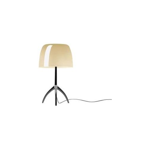 Foscarini - Lumiere Piccola Tischleuchte E14 Schwarz Chrom/Warm Weiß Dimm - cm - 34.5 cm
