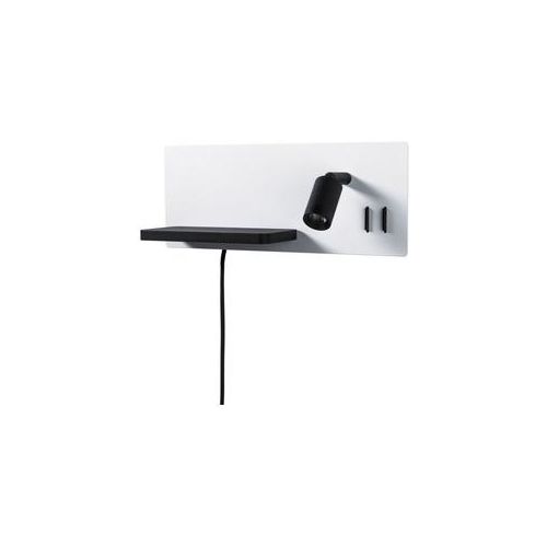 Paulmann - Serra LED Wandleuchte USB C Dim. Right Side Matt Weiß/Matt Schwarz - cm - 30 cm - 12 cm
