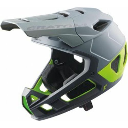 Cratoni Interceptor 2.0 Helm integral grau-limettenmatt größe M-L (58-61 cm) 112312G2