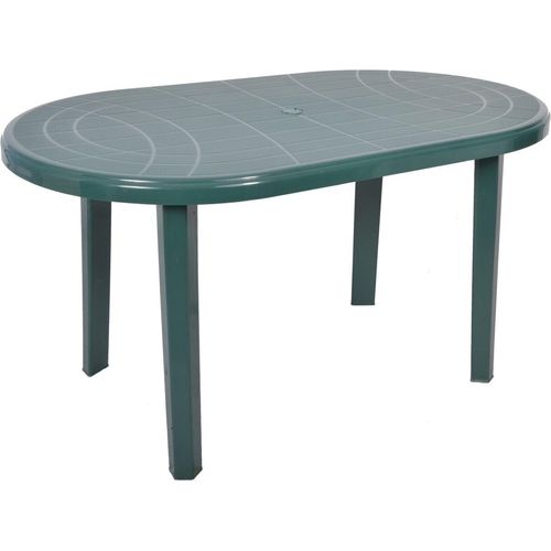 Kunststoff-Gartentisch JANTAR grün 135x80 cm