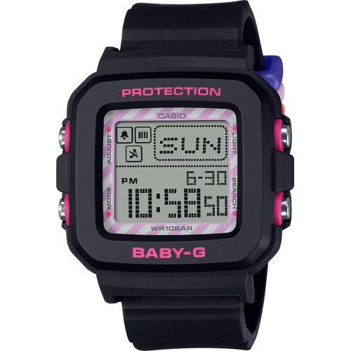 Casio Baby-G Uhr Kinder BGD-10KKM-1ER Kuromi, Resin, Schwarz, Digital