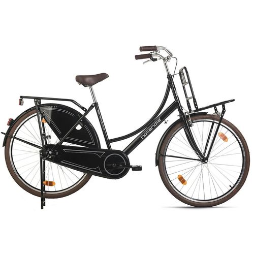 28" Damenfahrrad Hollandrad „ROYAL DUTCH“ Singlespeed Schwarz Hollandia