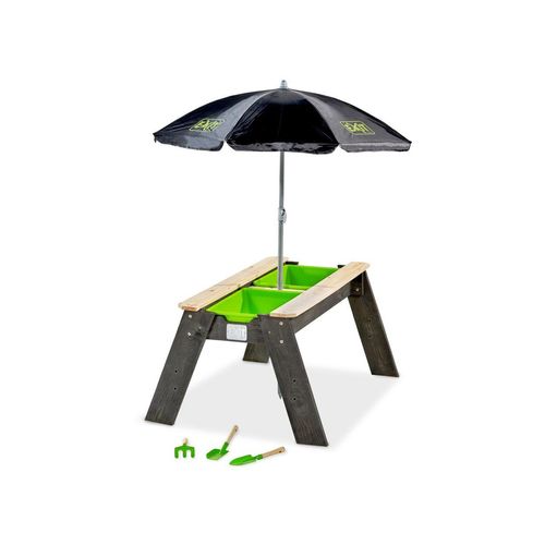 Aksent Sand- und Wassertisch mit Sonnenschirm und Gartenwerkzeugen