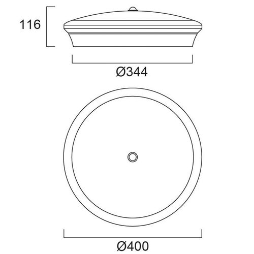 Sylvania Start Surface Decke, Ø 40cm, Multipower, PIR-Sensor