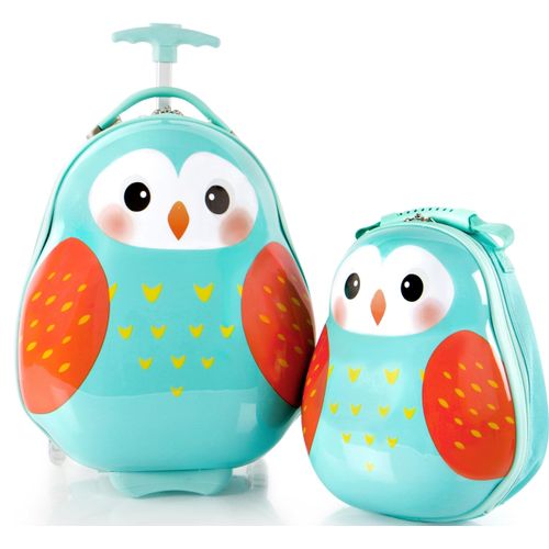 Heys Kinderkoffer »Travel Tots, 46 cm«, (Set, 2 St.), 2 Rollen, Heys x Joachim Llambi Kindertrolley Handgepäck-Koffer