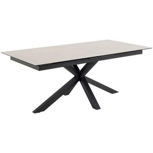 Mid.you Esstisch , Grau , Keramik , rechteckig , eckig , 100x76x200-240 cm , ausziehbar , Esszimmer, Tische, Esstische, Esstische ausziehbar