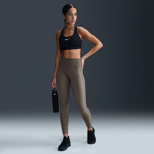 Legging long taille haute Nike One Fitted pour femme - Gris Image