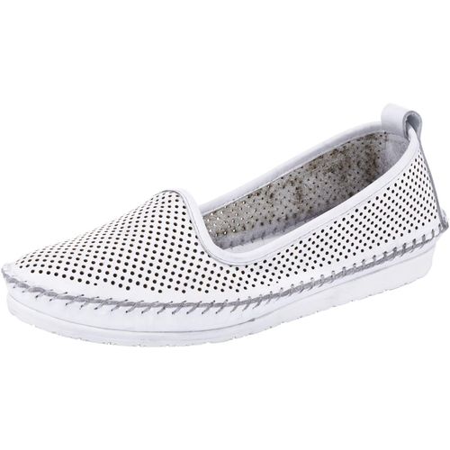 Slipper ANDREA CONTI, Damen, Gr. 42, weiß, Glattleder, Leder, sportlich, Schuhe