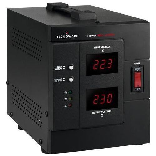 Tecnoware Power Reg 2000VA Spannungsregler 2 AC-Ausgänge 230 V Schwarz